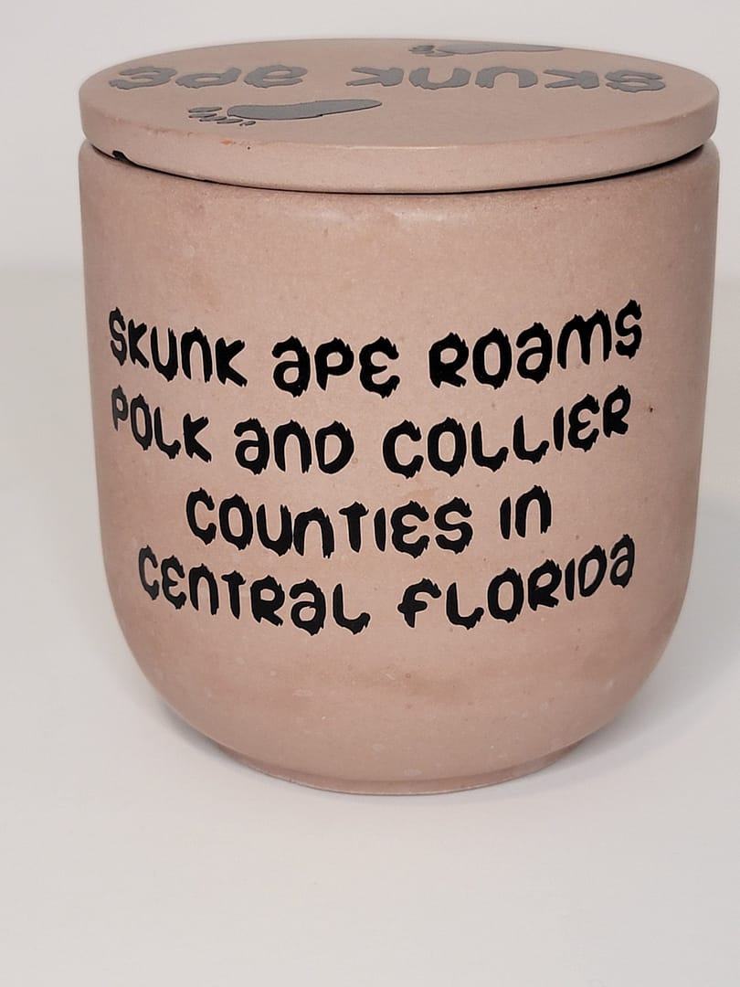 Skunk Ape Bigfoot Cement Candle - Light Lager - Image 2